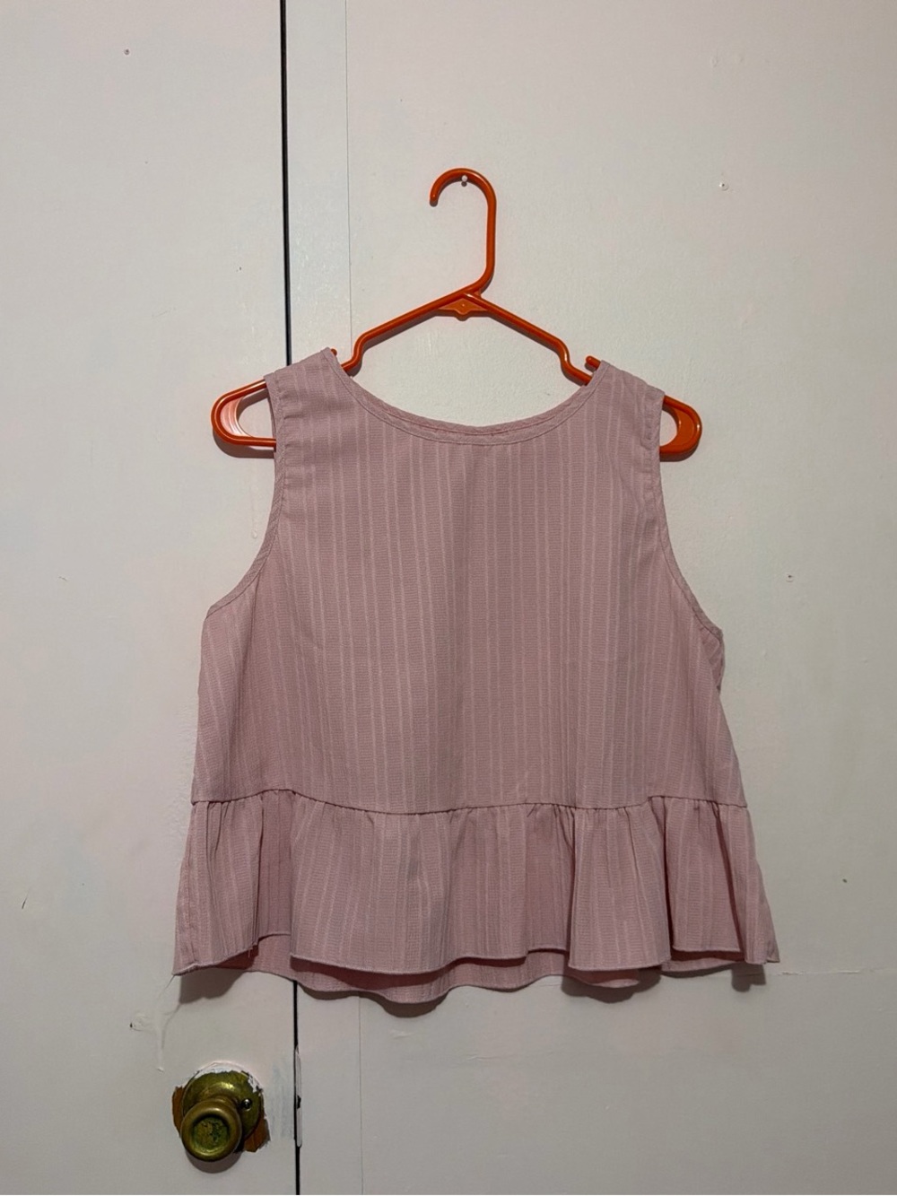 SHEIN Dusty Rose Ruffled Hem Sleeveless Camisole